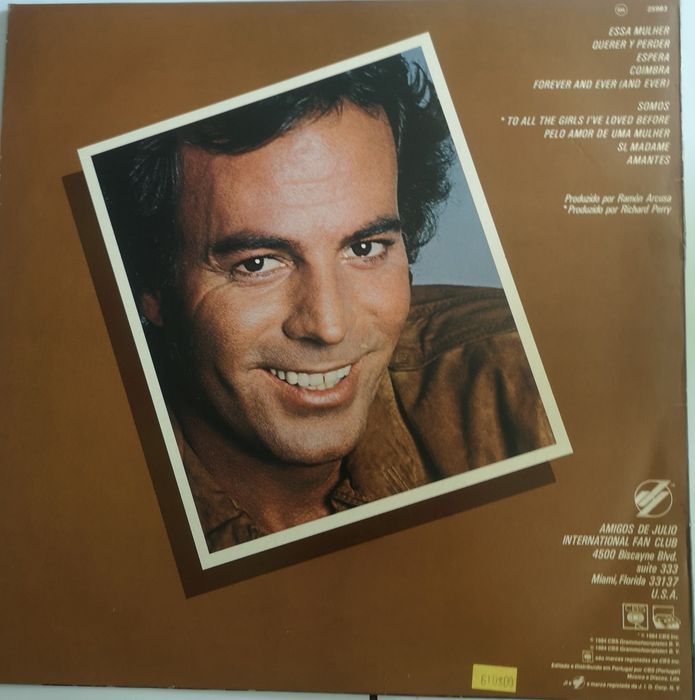 Vinil. LP. Júlio Iglesias.