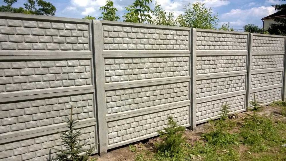 Ogrodzenia betonowe, płoty betonowe, garaże.