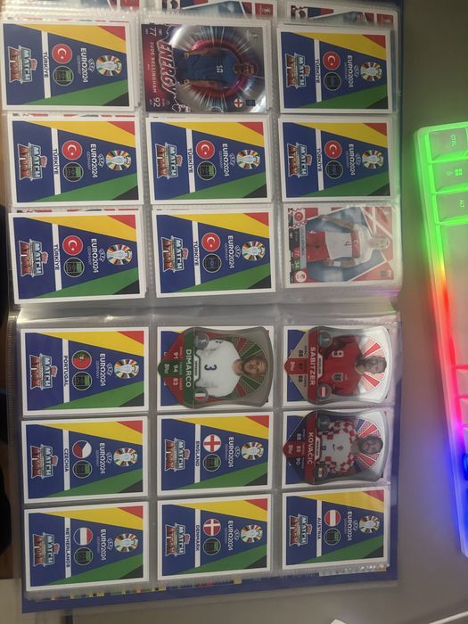 Euro 2024 Match Attax Cardeneta com 420 cartas