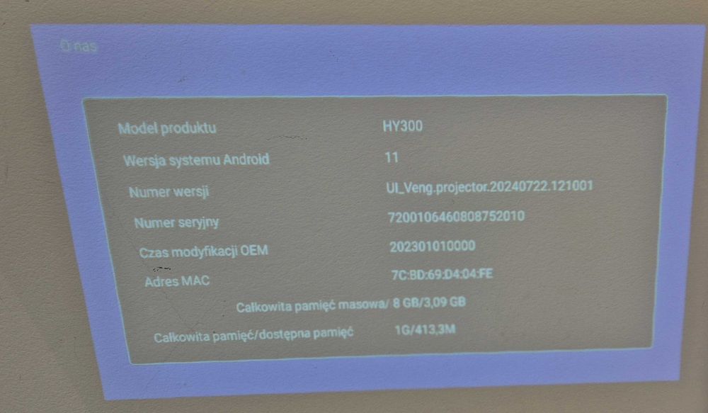 Projektor MAGCUBIC HY300, Komis Jasło Czackiego