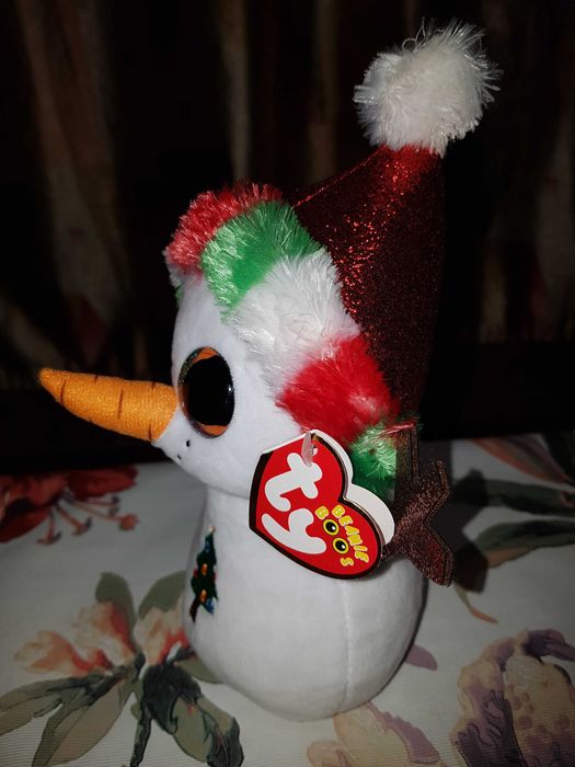 Ty Beanie Boos глазастик снеговик MISTY 15 см