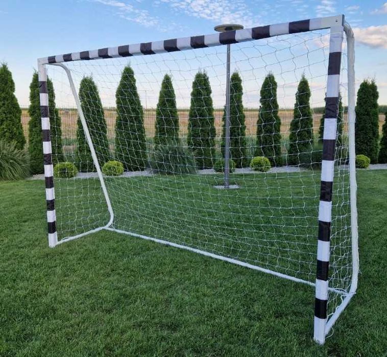 Bramka Piłkarska Metalowa Treningowa Mocna Wtrzymała Stabilna dla Dzieci 300x200cm