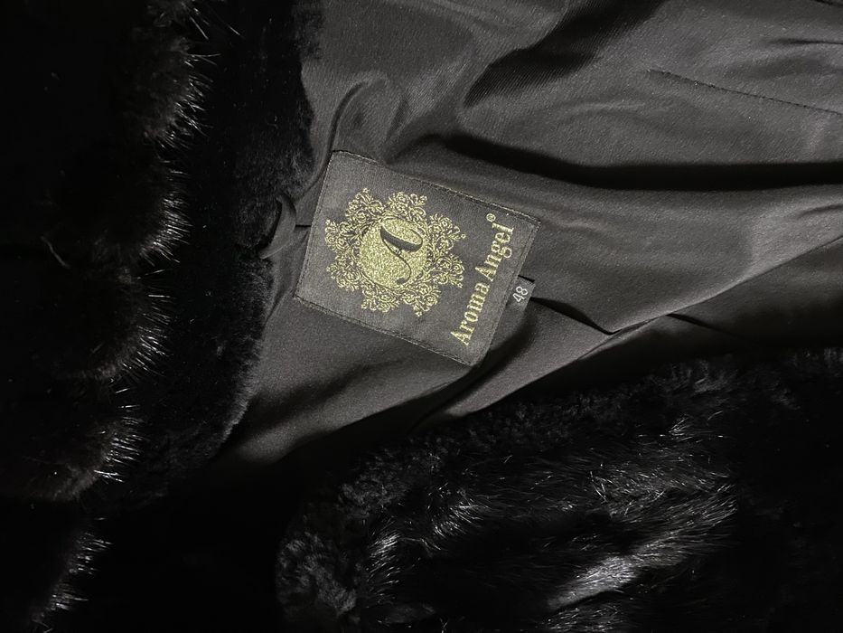 Шуба с норковыми вставками