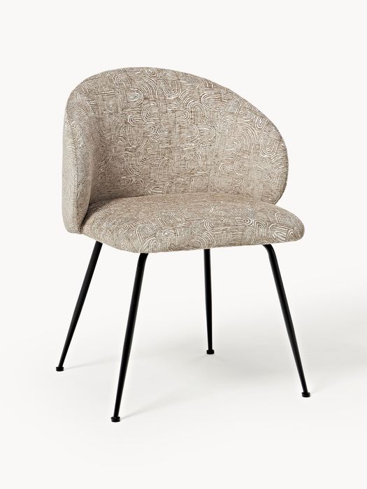 Cadeiras Westwing de jantar estofadas, conjunto de 2