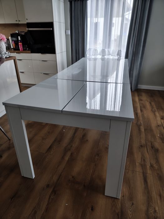 Stół biały połysk rozkładany