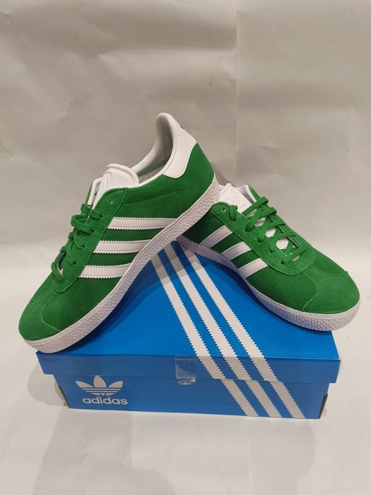 ADIDAS GAZELLE J Zielone sneakersy NOWE bez metki