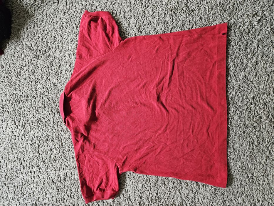 Lacoste koszula męska L bordowa czerwona t-shirt polo