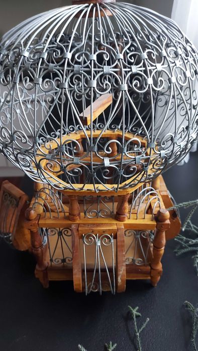 Kolekcjonerska ozdobna klatka na ptaki