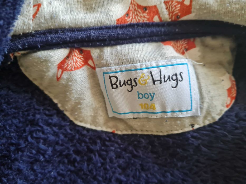 Bluza polar futerko kaptur z uszami r. 104 Bugs Hugs boy