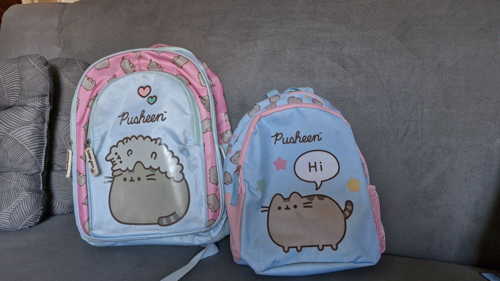Plecak szkolny, zestaw, plecak mały pusheen