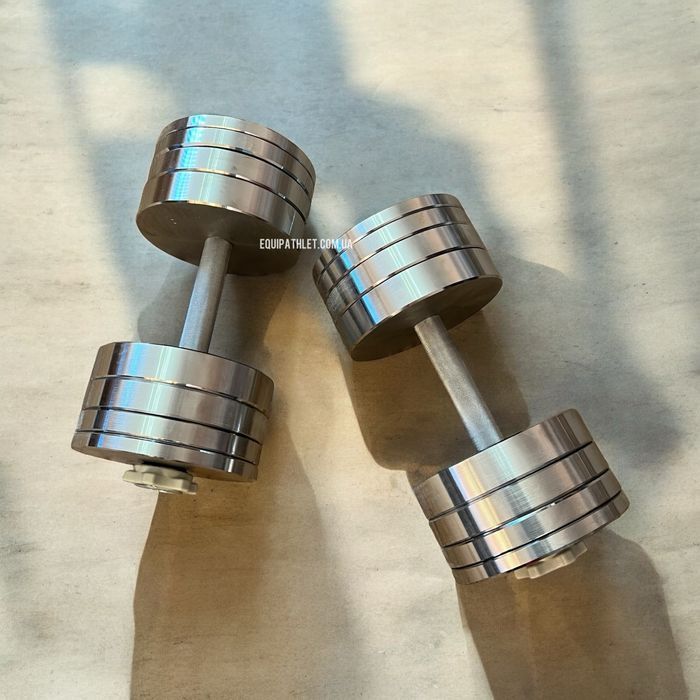 Гантелі розбірні металеві сталеві 8 до 90КГ 1/2шт 18 20 30 40 гантели