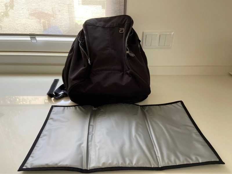 Mala / Mochila de bebé Allerhand preta