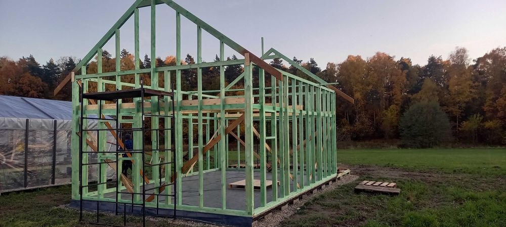 domek całoroczny na zgłoszenie 35m2 +góra 35m2