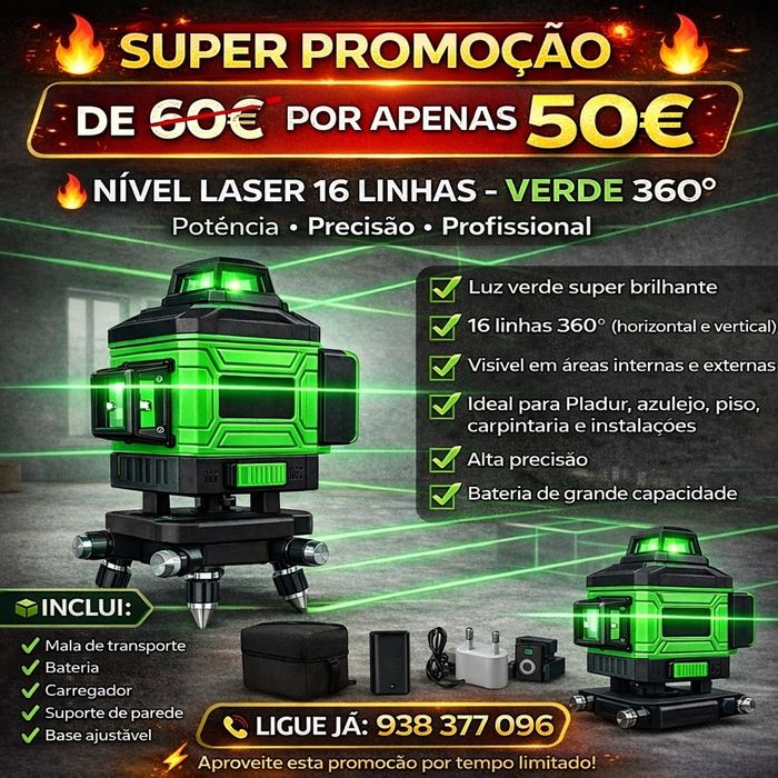 Nível laser 16 linhas Novo