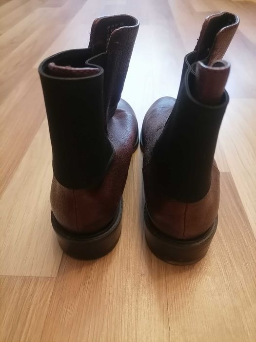 Bordowe botki clarks 41