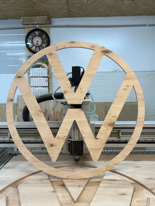Logo Vw Volkswagen drewniane