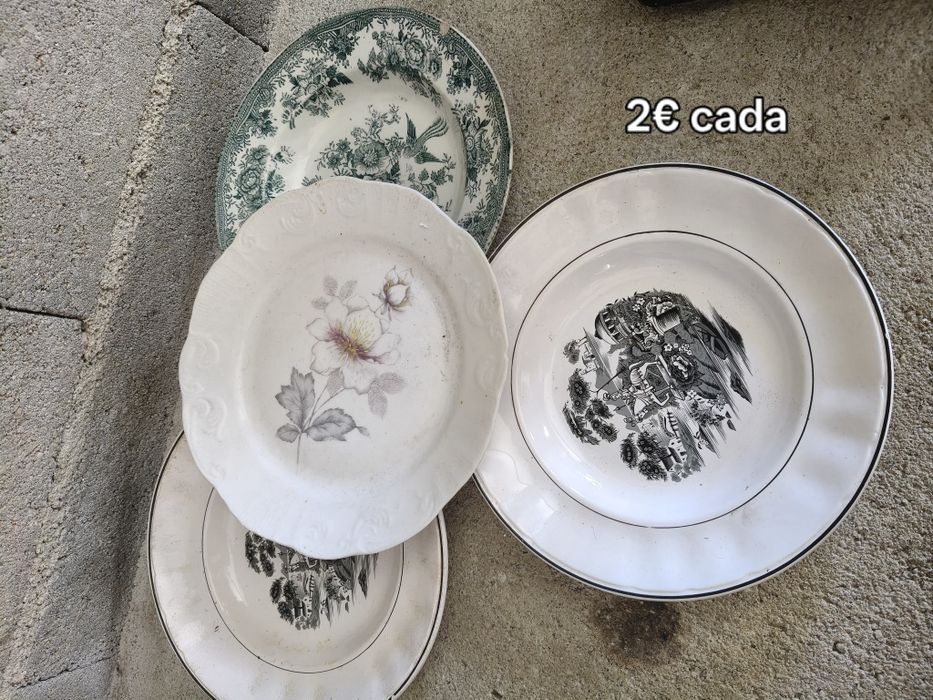 Louça variada usada
