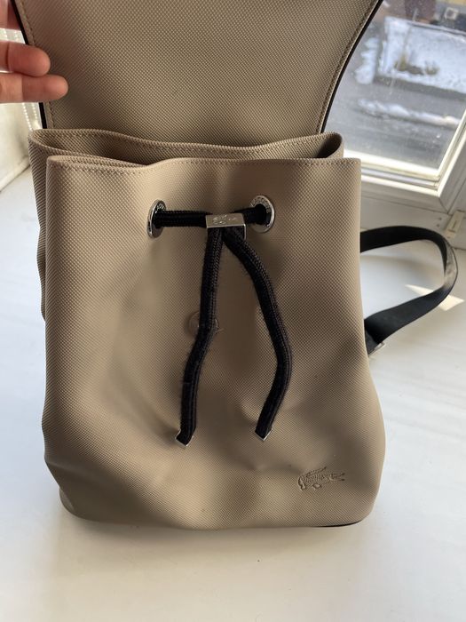 Шкіряний рюкзак Lacoste жіночий