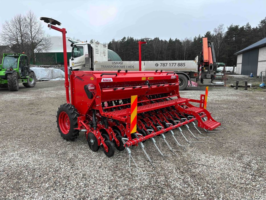 Siewnik zbożowy Ozduman Anatolia 25, 3m, dwutalerzowy, ścieżki