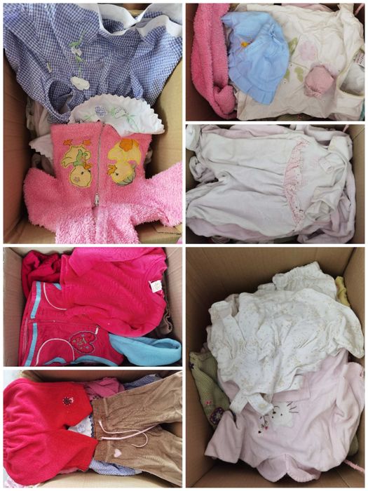 Cały karton r.56 dziewczynka