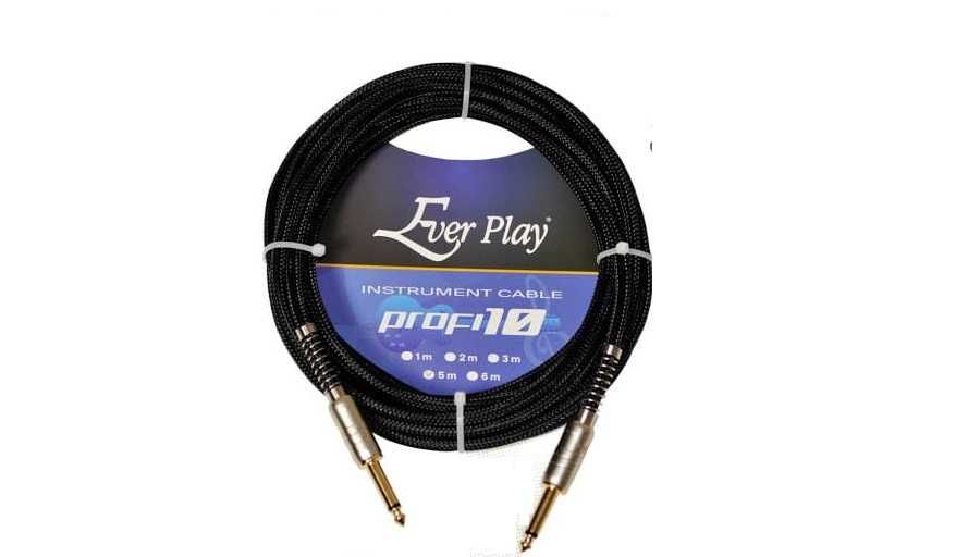 Kabel gitarowy Ever Play Profi 10 JACK - JACK 5M wtyki Jack 6,3 mono