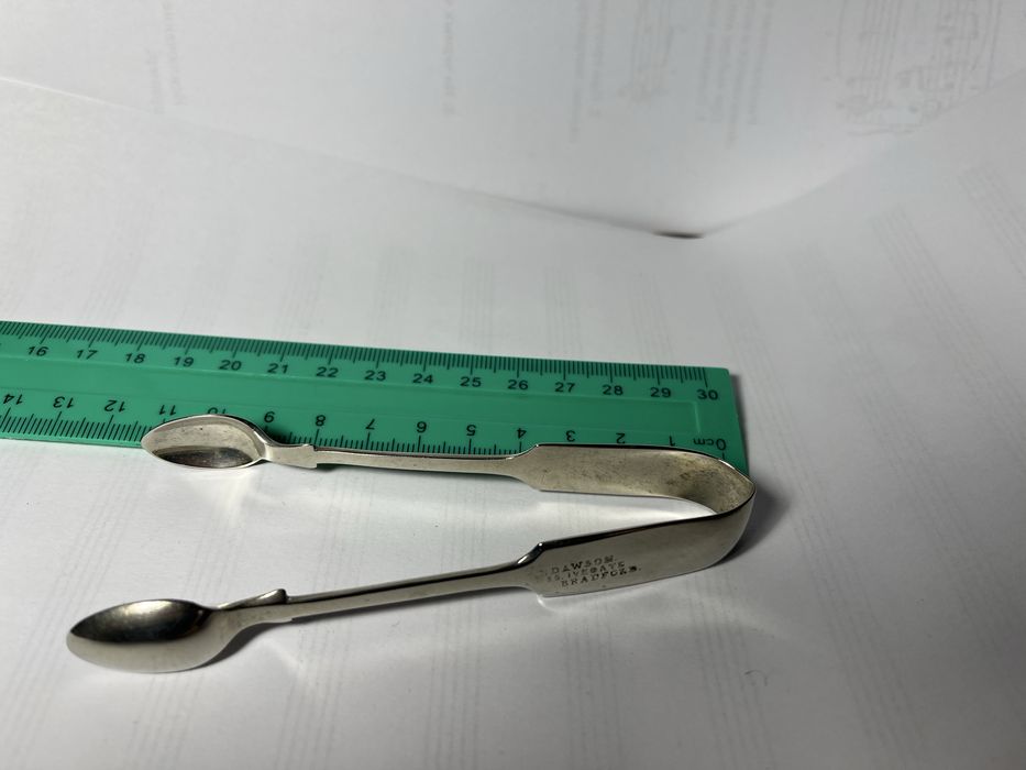 Вінтажні посріблені щипці для цукру C. Dawson Bradford (Англія