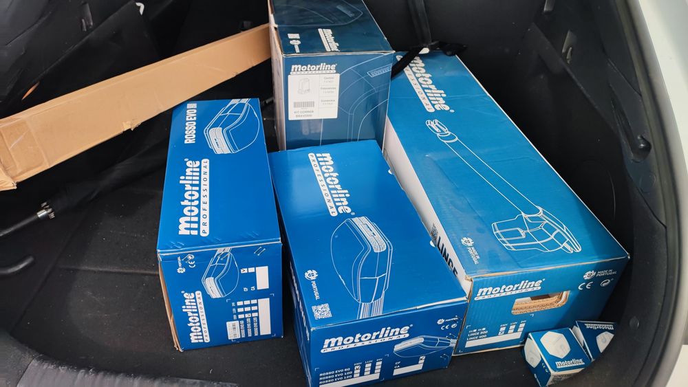 Envio grátis  - Motor de teto Motorline rosso NOVO para porta secciona