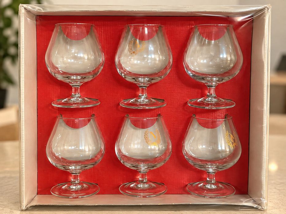 Conjunto de 12 copos de brandy/conhaque