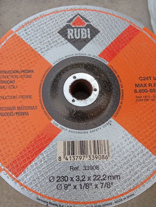 Disco de corte de pedra RUBY 230 mm
