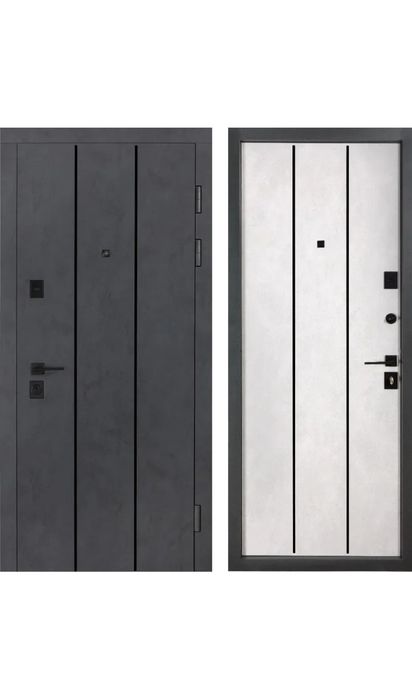 Акція. Вхідні двері Булат Ультра (Квадро) 535 Бетон антрацит