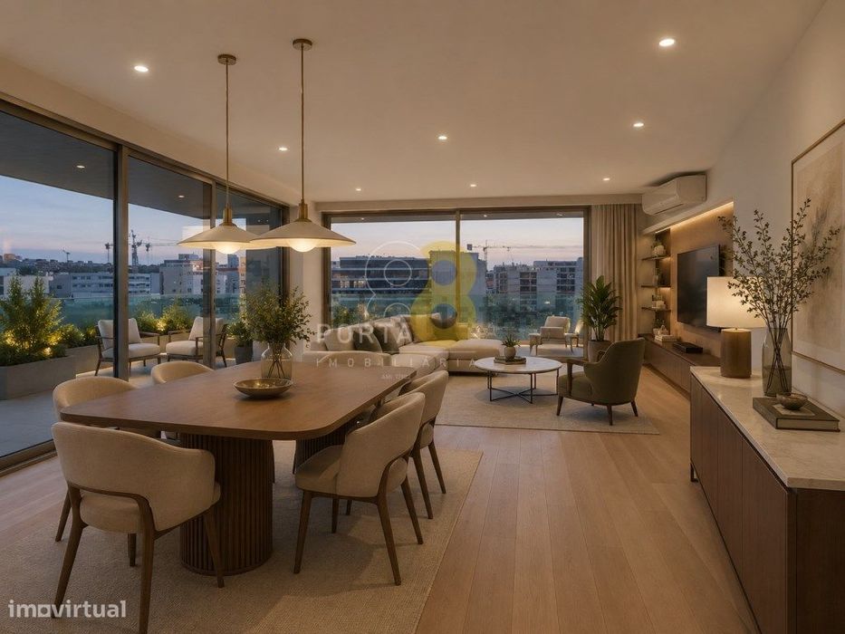 T2 Exclusivo com Terraço de 80 m² | 2 Suites | Piscina e Garagem Box