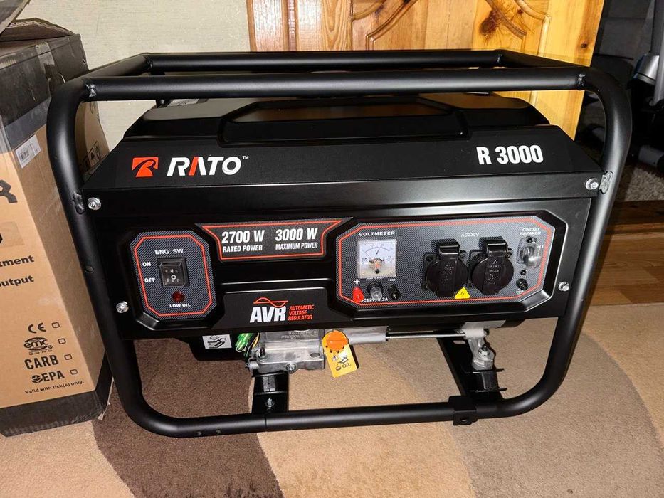 Генератор бензиновий Rato R3000-L 2.7/3 кВт AVR