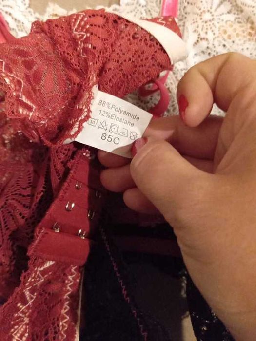 Biustonosz Stanik Miękki Komplet 85C Nowe Shein Koronka