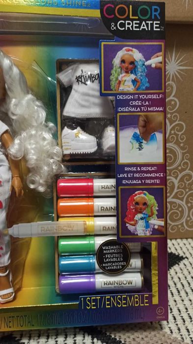 lalka Rainbow High Color & Create Fashion DIY