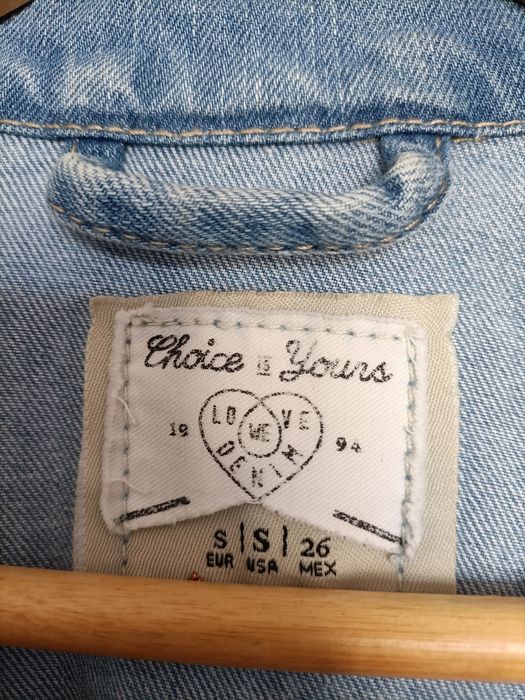 Kurtka przejściowa jeansowa dżinsowa denim S 36 Stradivarius