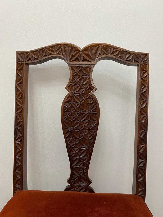 6 cadeiras de mesa de sala trabalhadas dos 60