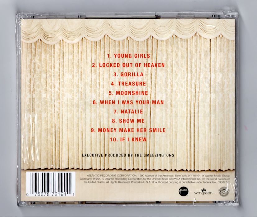 Bruno Mars Unorthodox Jukebox Clean Version (CD 2012) US