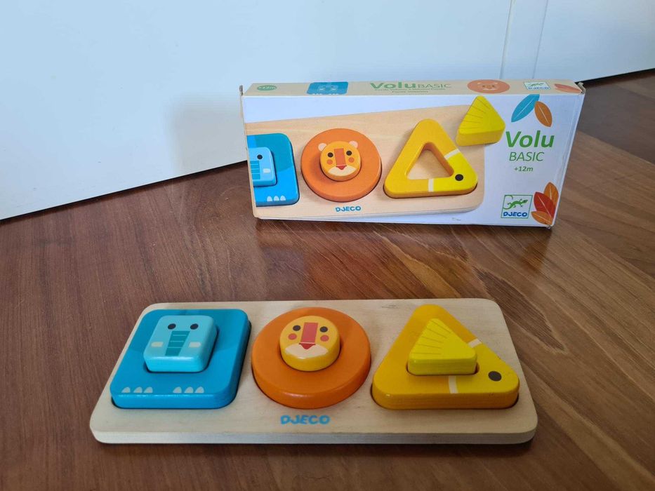 Puzzle de madeira geométrico Djeco