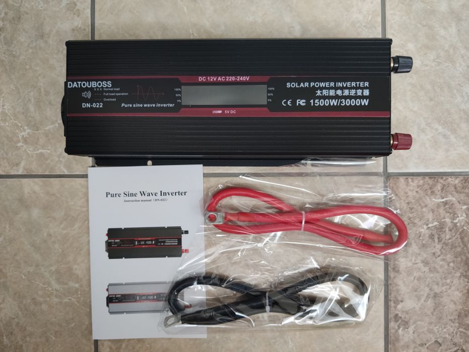 Інвертор  Datouboss  • 12v/1500Вт  •  12-24v/2300Вт