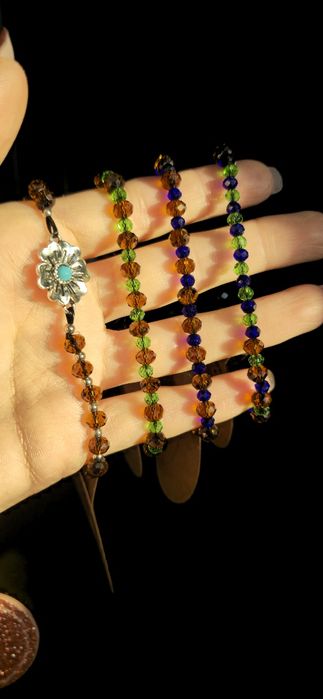 Bransoletka handmade prezent błyszczące
