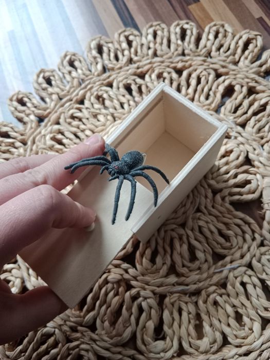 Psikus/Psikusowy/śmieszny prezent. Wyskakujący pająk