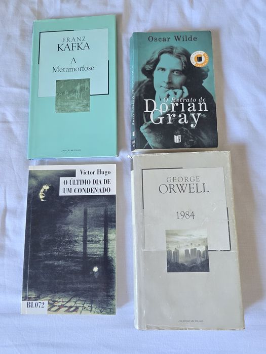 4 livros de diferentes autores