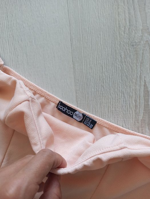 Sukienka seksowna z doczepianymi rękawami bufki perełki 34/XS nowa