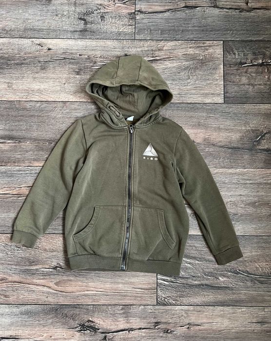 Мастерка толстовка на флісі хакі капюшон 6-7р\122см
