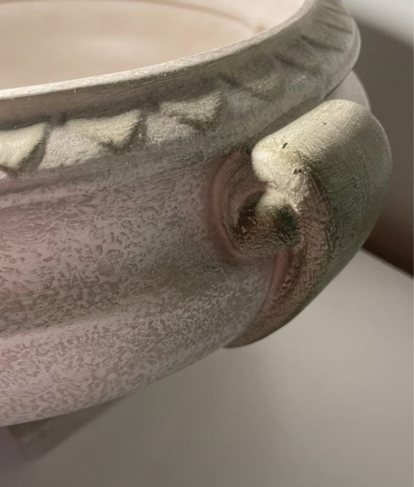 Pote decorativo beje