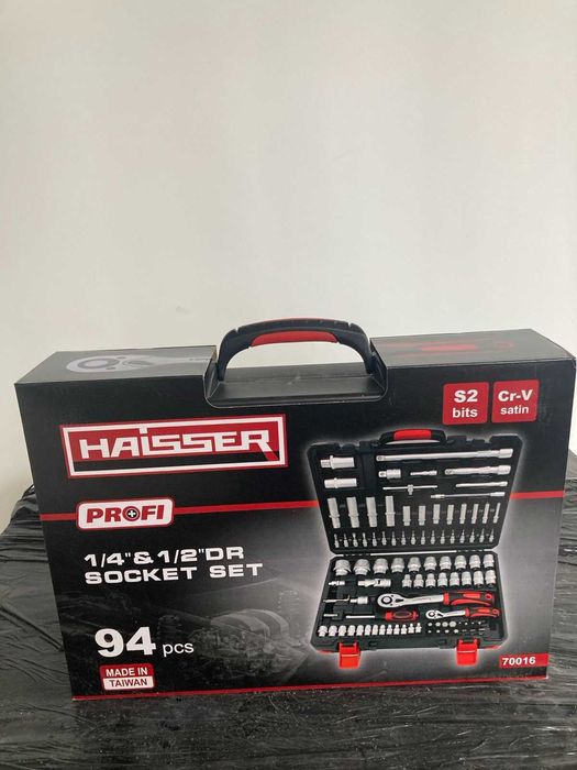 (70016) Набір інструментів професійний 1/4"&1/2" 94 од. HAISSER