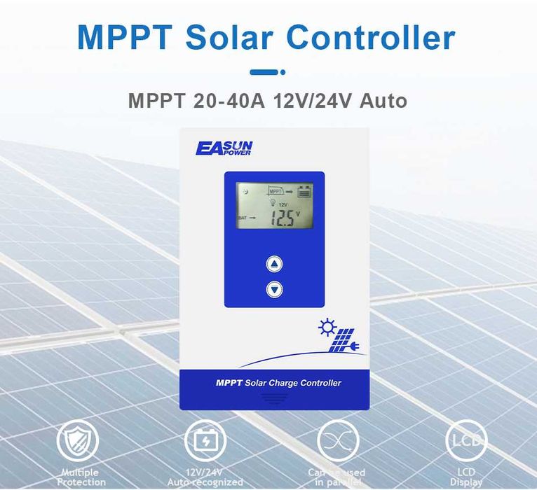 Easun 40A mppt solarny regulator ładowania