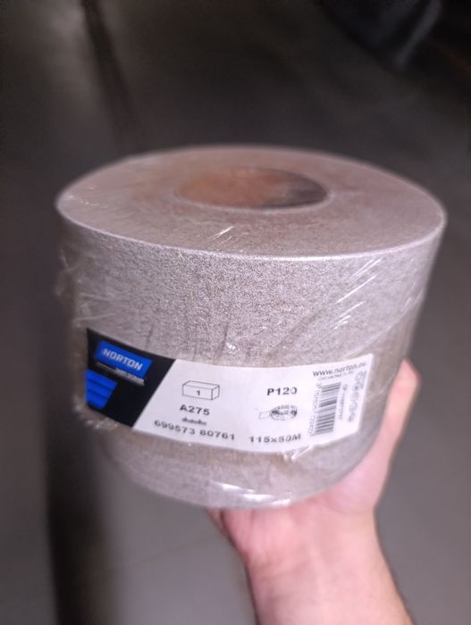 Papier ścierny Norton A275 P120 rolka