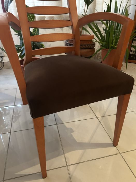 Mesa + 6 cadeiras para sala de estar, jantar ou escritório