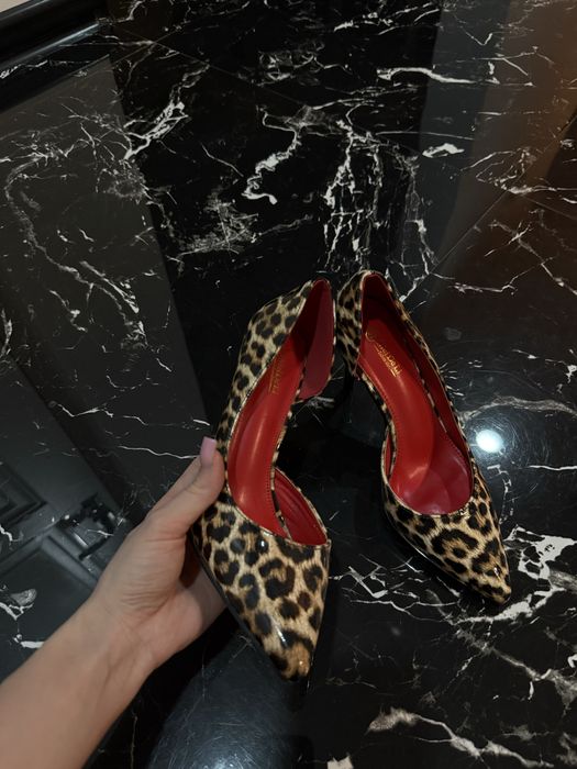 Леопардові туфлі човники